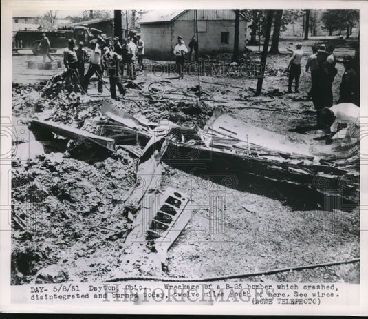 1951 Wreckage of B - Historic Images