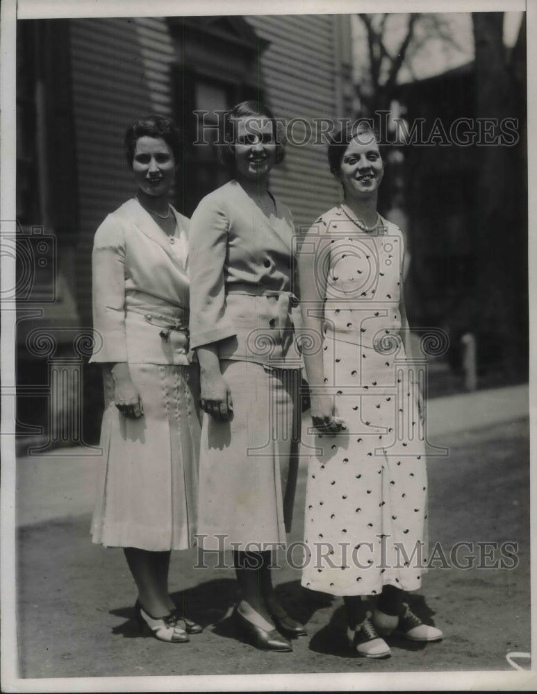 1932 Press Photo Pretty Students Of Sargent School Of Physical Education - Historic Images