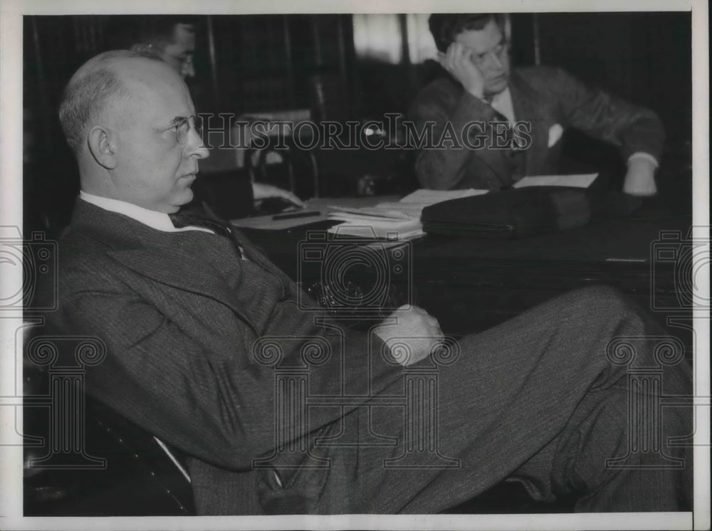 1938 Solicitor General Stanley Reed at Senate Judiciary Committee - Historic Images