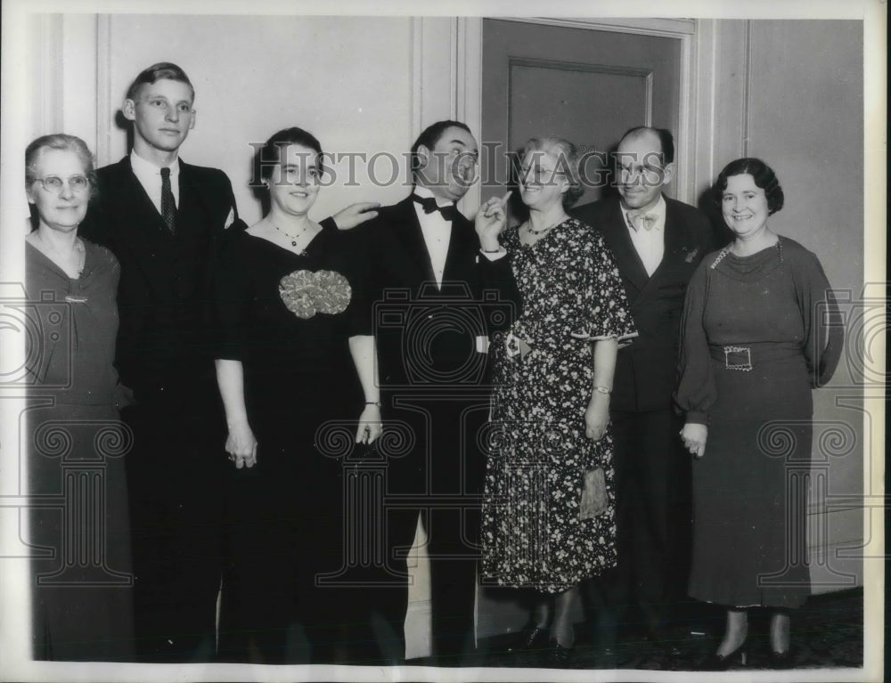 1935 Press Photo Dinner to Honor For Winners in Irish State Hospital Sweepstakes-Historic Images