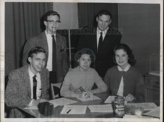 1959 Press Photo Oberlin College hold a preaching mission on campus - nec20771 - Historic Images