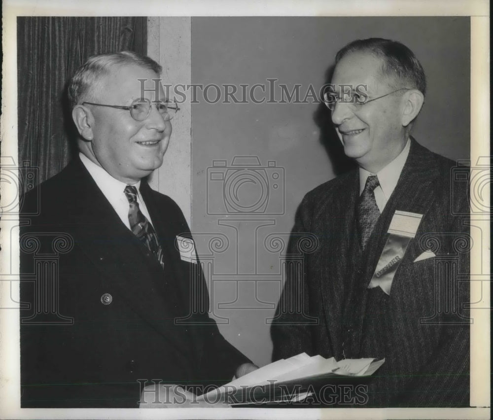 1942 Press Photo Industrialist Luncheon Wilfred Sykes Lamont Dupont-Historic Images