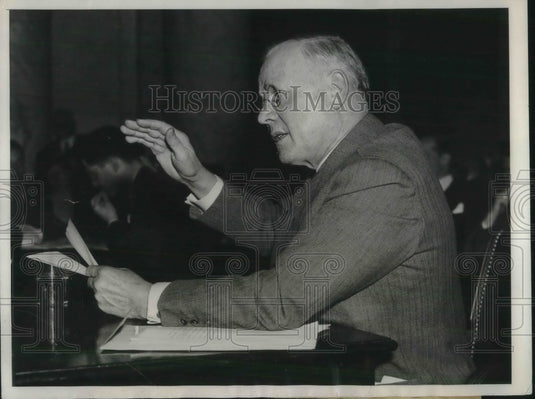 1938 Press Photo William Green American Federation of Labor President At Senate - Historic Images
