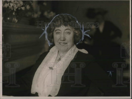 1923 Press Photo Mrs. George Bass Funny Portly Looking Socialite-Historic Images