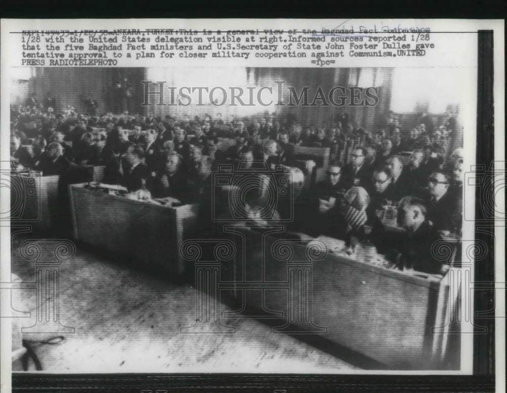 1958 Baghdad Pact Conference With US Delegation Fighting Communism - Historic Images