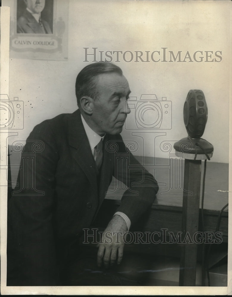 1924 Press Photo Senator David Reed PA Republican Natl Headquarters in NY-Historic Images