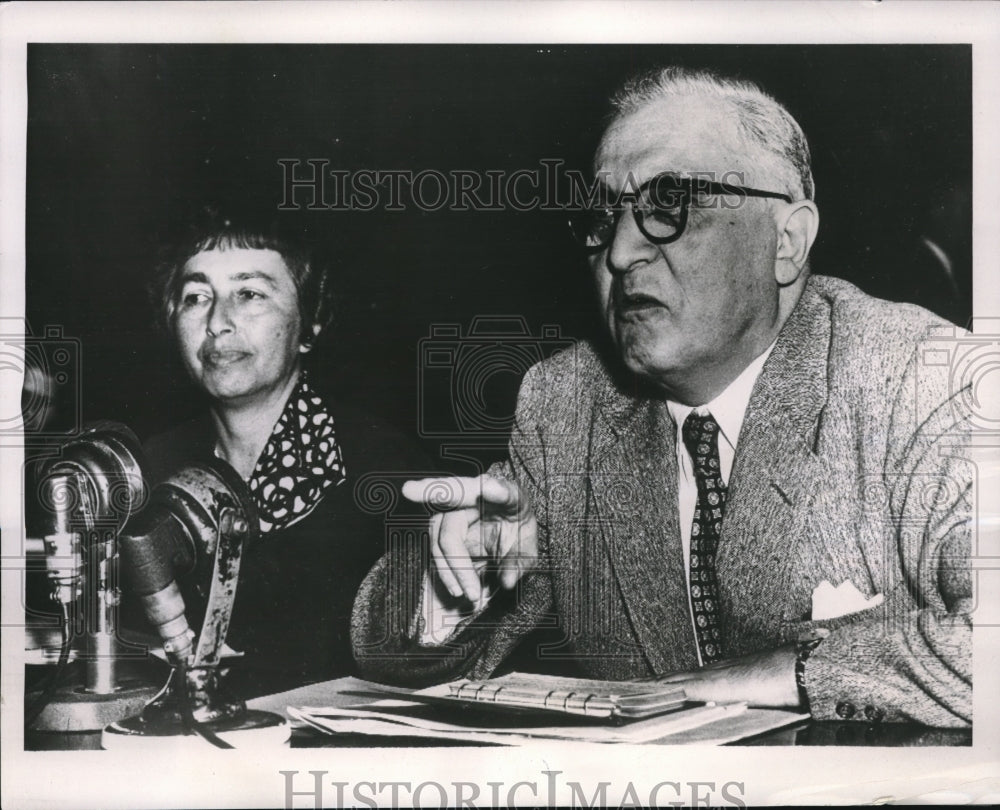 1953 Drs. Sheldon Glueck wife Eleanor Glueck - Historic Images