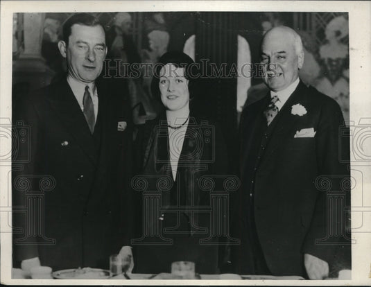 1931 Press Photo NY James Walker with Singer Eleanor V. Coryell in New York-Historic Images