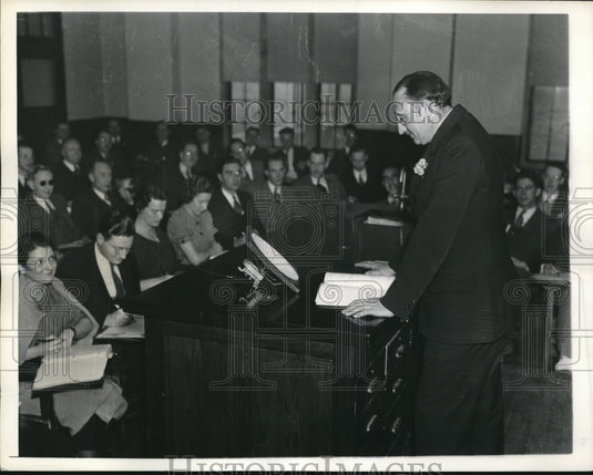 1935 Press Photo Dr Edward Drew Professor Of Gynecology - Historic Images