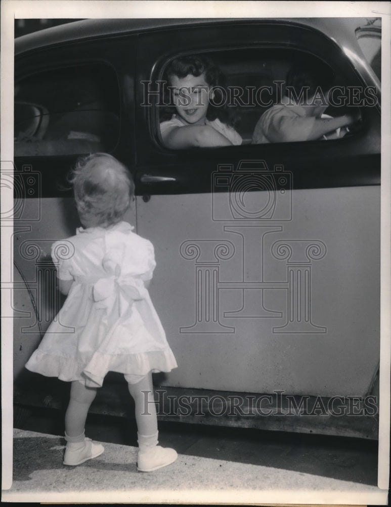 1948 Press Photo Pamela Lamphere, born with bladder on outside of body-Historic Images