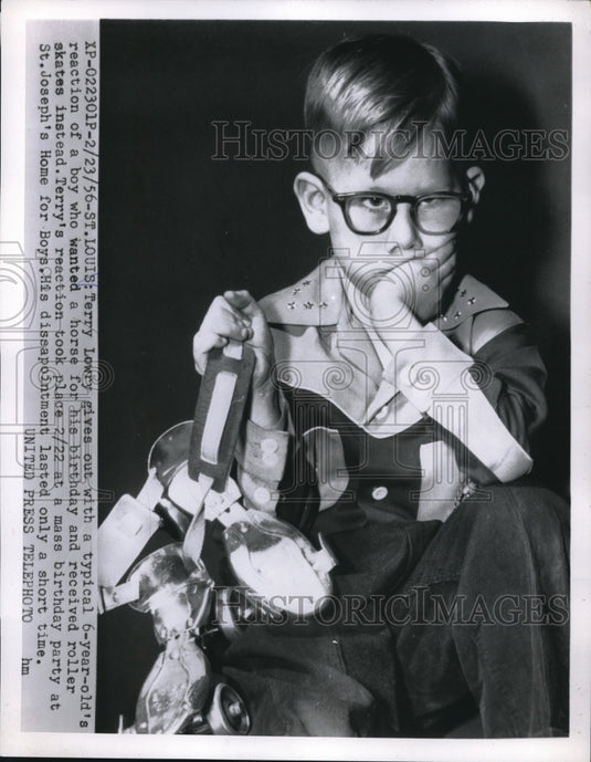 1956 Press Photo Terry Lowry 6 Year old-Historic Images