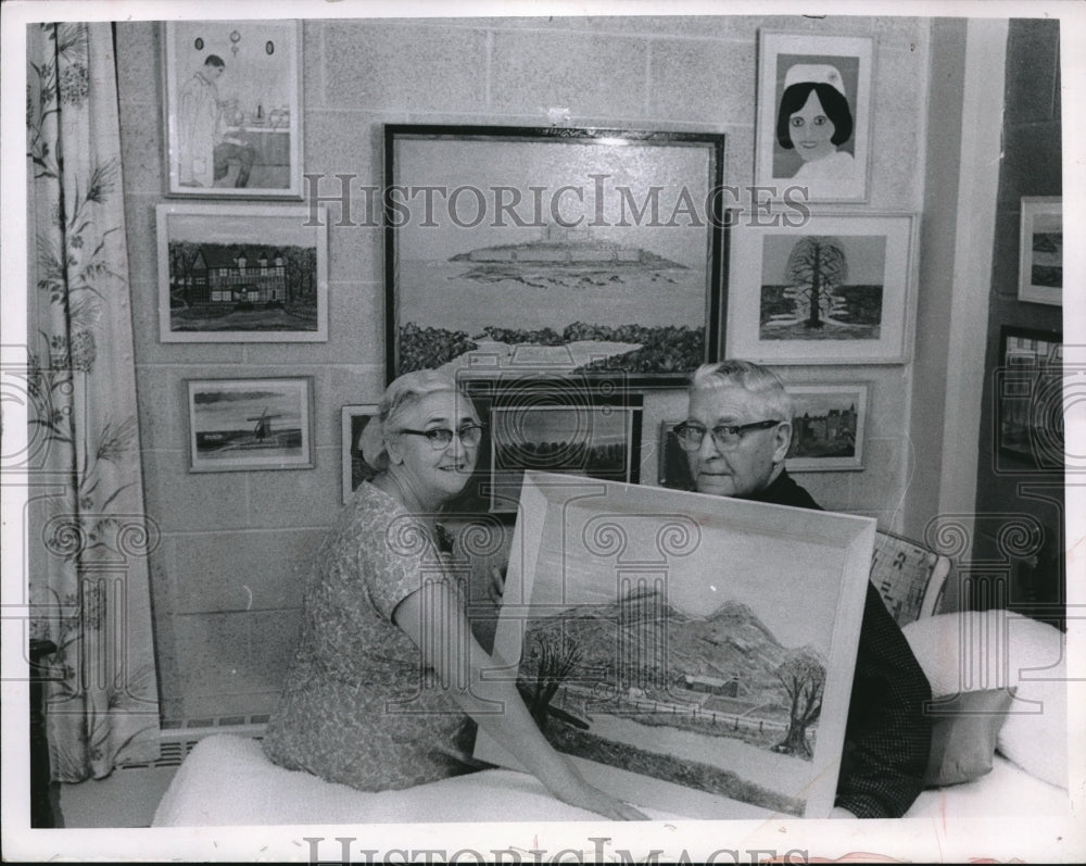 1966 Press Photo Mr. and Mrs. Peter Klyusita at Springbrook Retirement Home - Historic Images