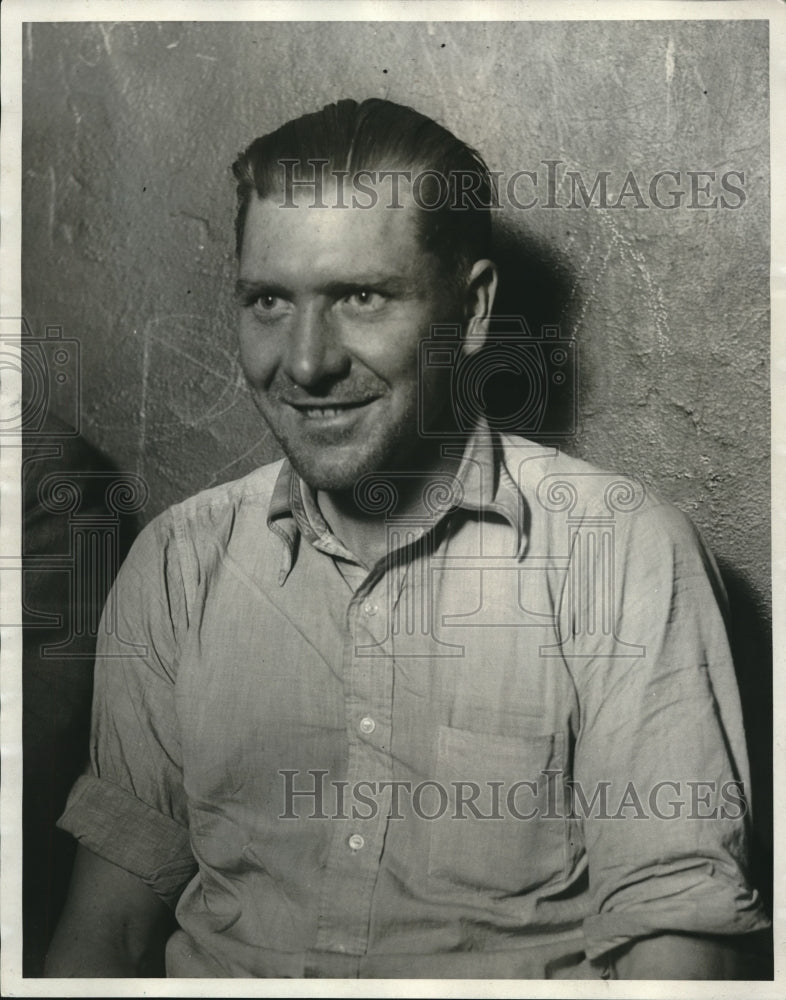 1930 Press Photo Close Up Of Vernon Ahlgren - Historic Images