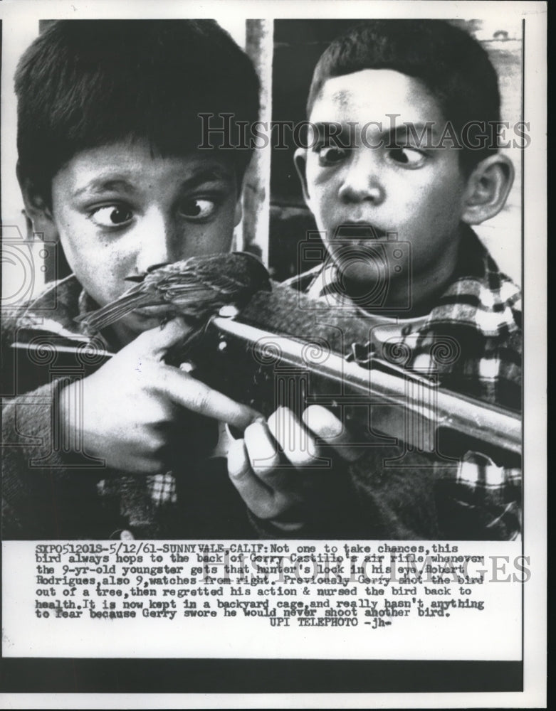 1961 Press Photo Garry Castillo, and Robert Rodrigues. - nec22879 - Historic Images