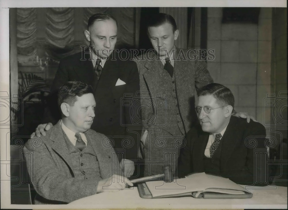 1937 C.C. Ludwig, Richard Graves, M. Wallerstein, Clifford Ham - Historic Images