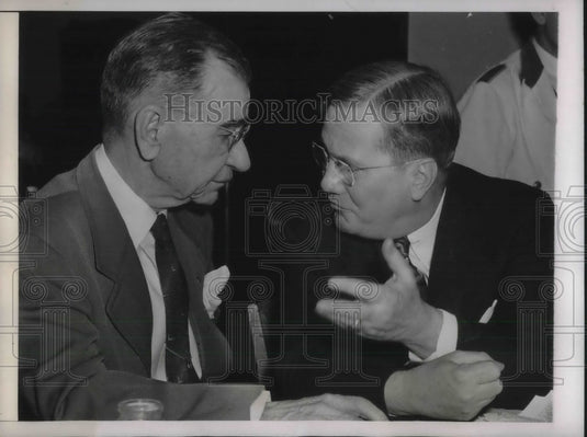 1944 Press Photo Baseball executives confer about post war baseball - Historic Images