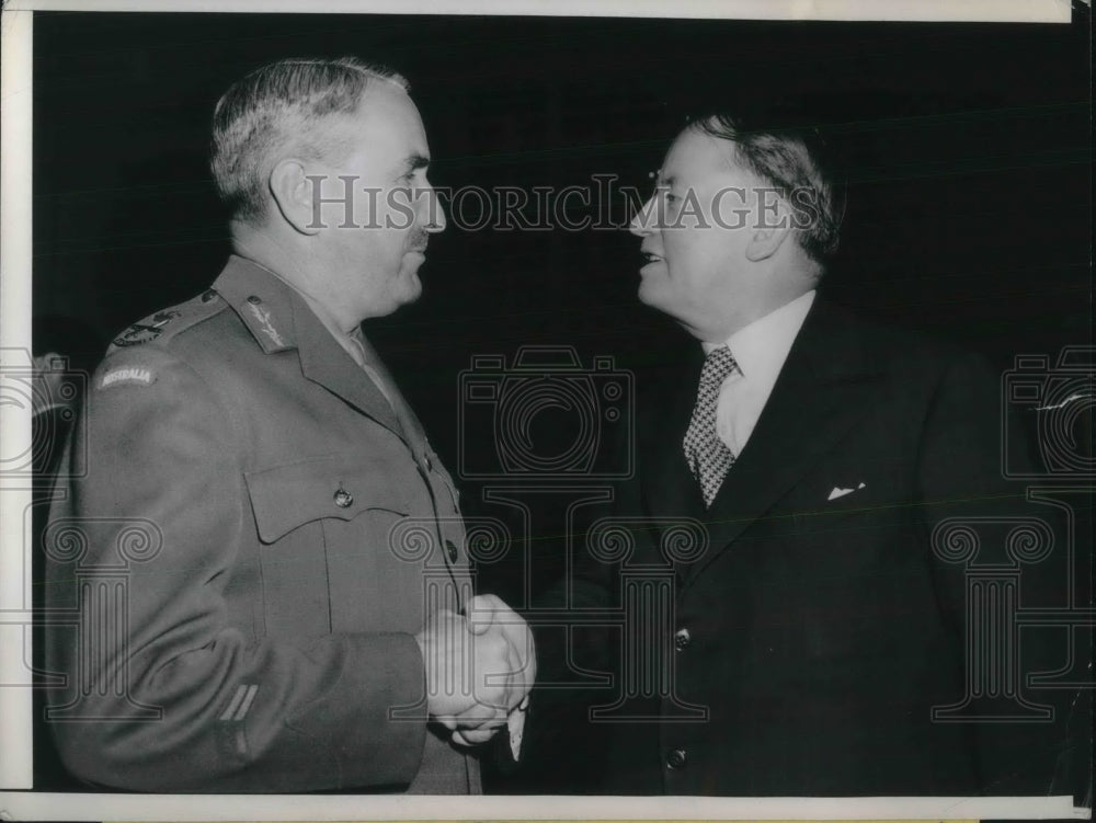 1945 Press Photo San Francisco Sir John Lavarack Australian Military Mission - Historic Images