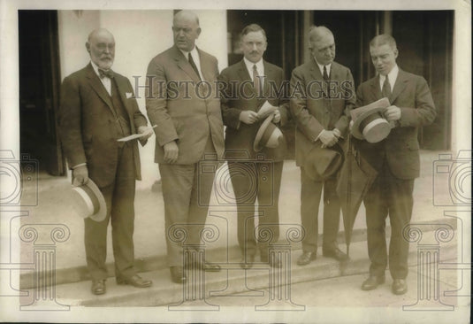 1923 Press Photo Admiral Eberly, Secretary Denby, James L. Fieser, - Historic Images