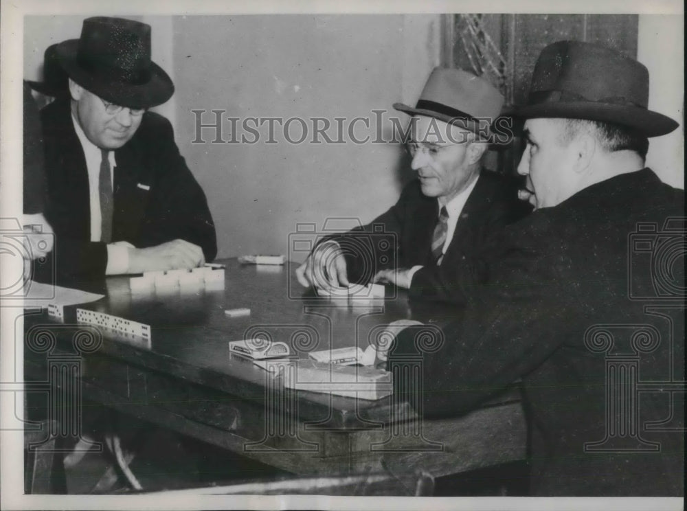 1939 Press Photo Alderman Jailed, Kape Bemberg, Otis Dougan, Tom Gulley - Historic Images