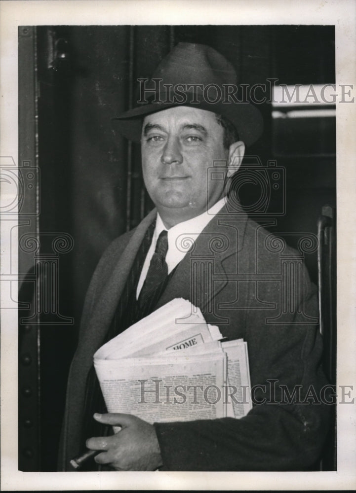 1939 Press Photo Rep. Joseph E. Gavagan, Farley's Choice as Tammany Chief - Historic Images