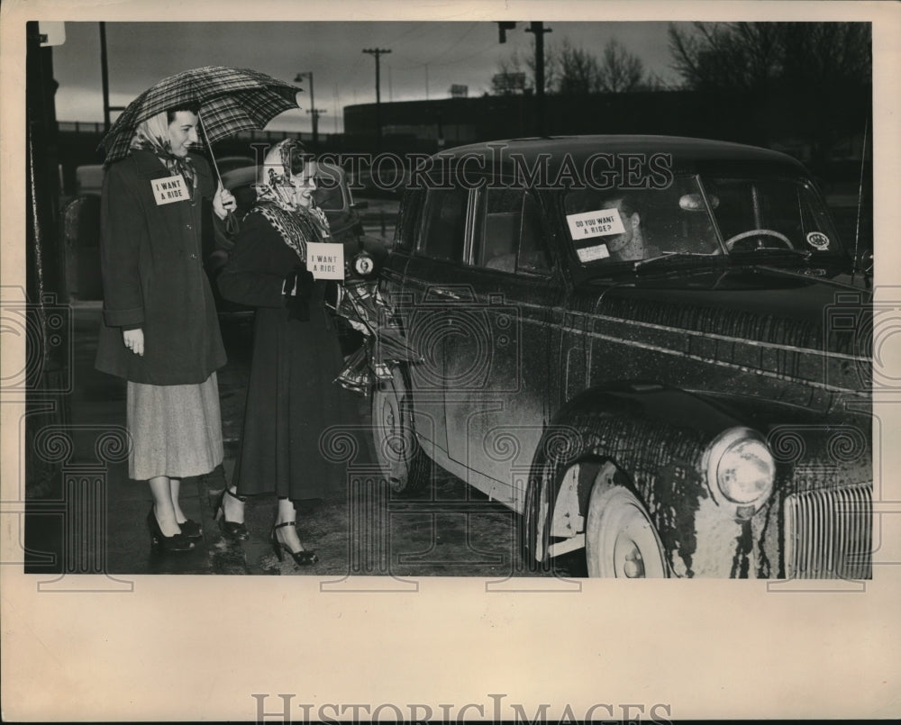 1950 Cleveland Transit strike - Historic Images