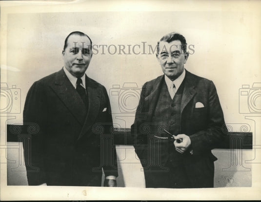 1936 Sir Felix Dole of Associated Electrical Industries & Clark Mino - Historic Images