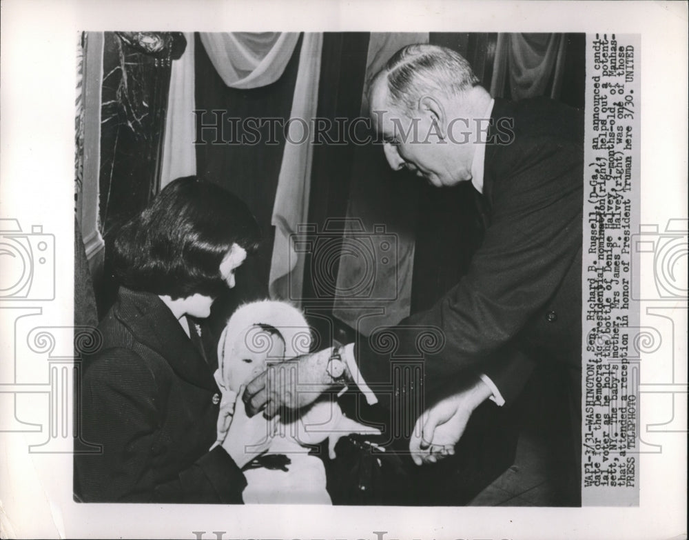 1952 Richard Russel, Sen. GA. runs for US pres. - Historic Images