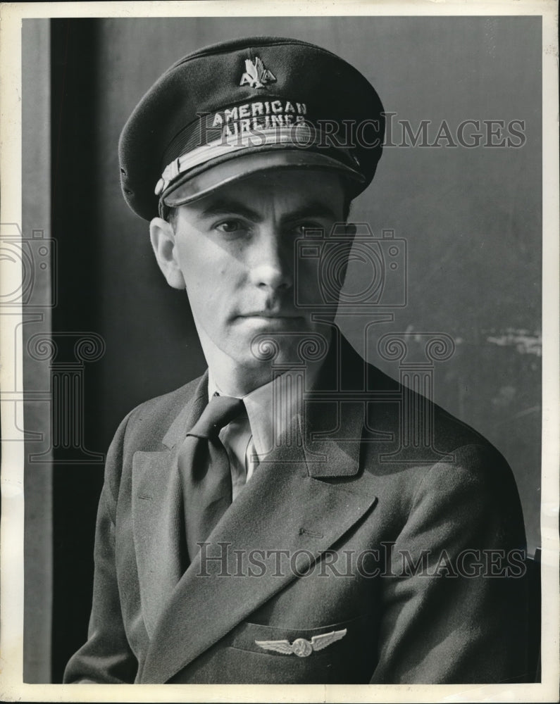 1938 Press Photo William E. Hinton, Second Pilot for American Airlines - Historic Images