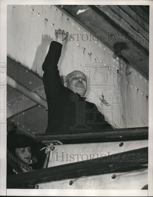 1941 Press Photo Adm. Alberto Lais Italian Embassy Attache - nec25713 - Historic Images