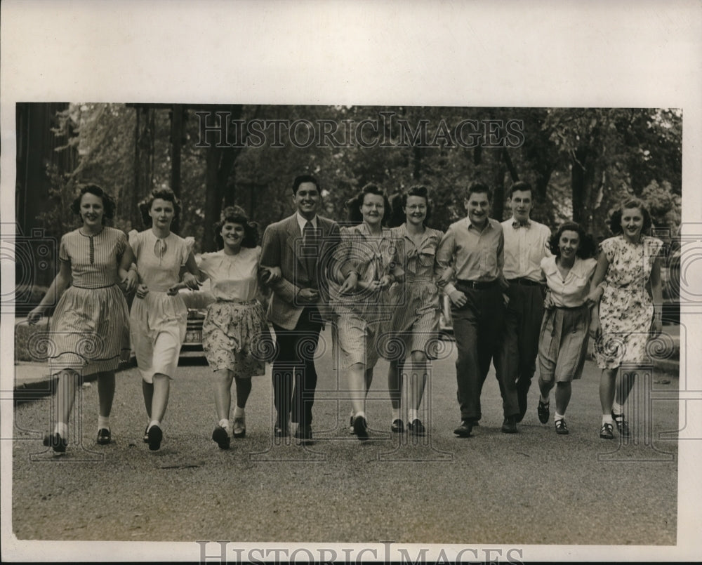 1947 Press Photo Twins - Historic Images