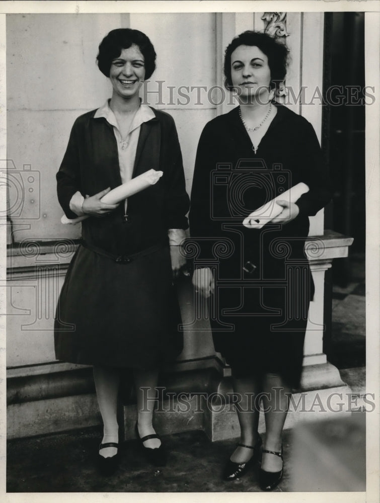 1928 Press Photo Miss Virginia Diedel Vashti Burr Pennsylvania Attorneys - Historic Images