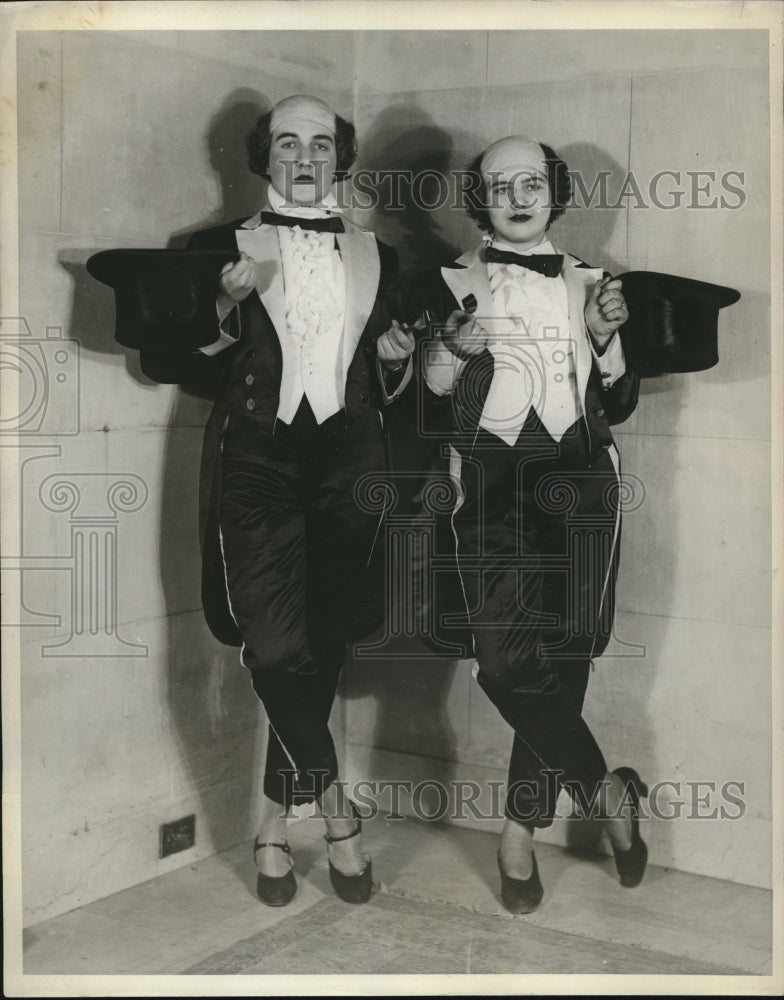 1929 Anita Gallagher & Sheila Egan of Gardner School - Historic Images