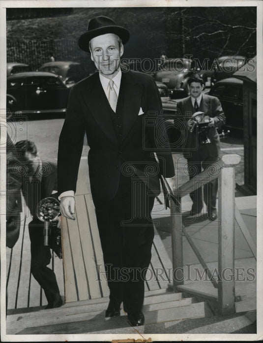 1941 Press Photo Henrik Kauffman, MInister from Denmark - Historic Images