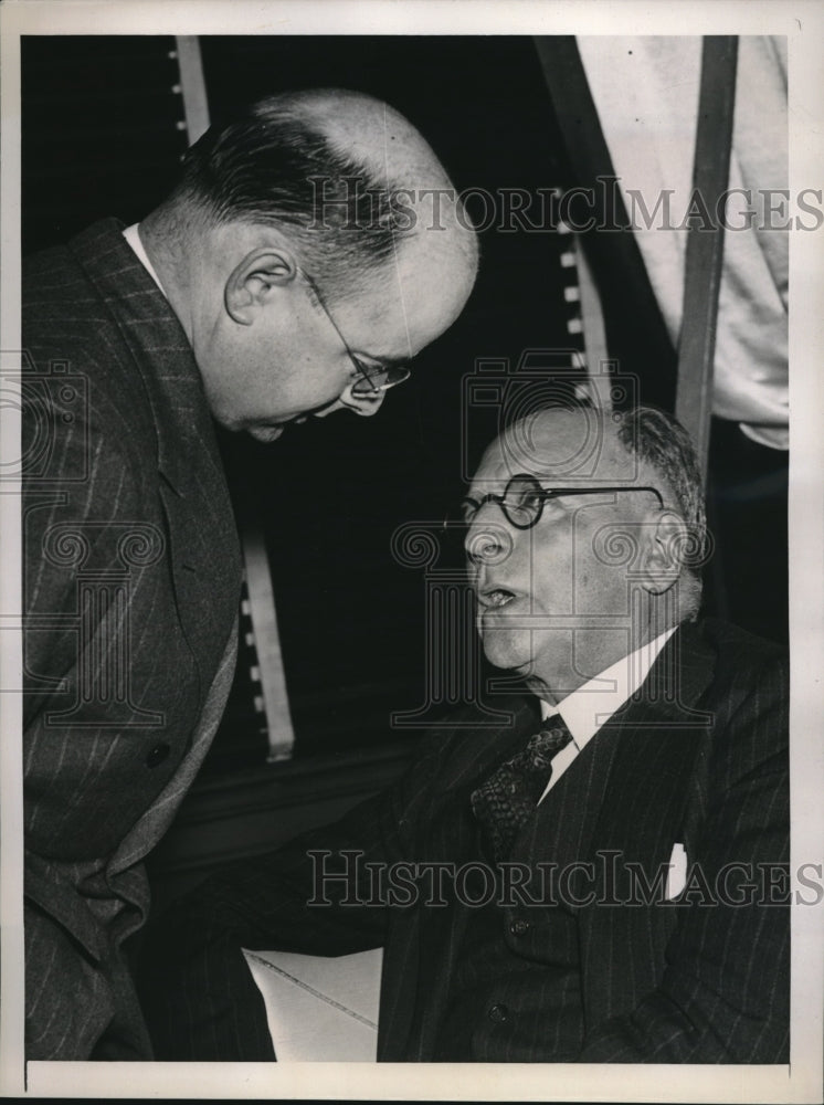 1939 Press Photo Gerald B. Brophy &amp; W. H. Coverdale of American Export Lines - Historic Images