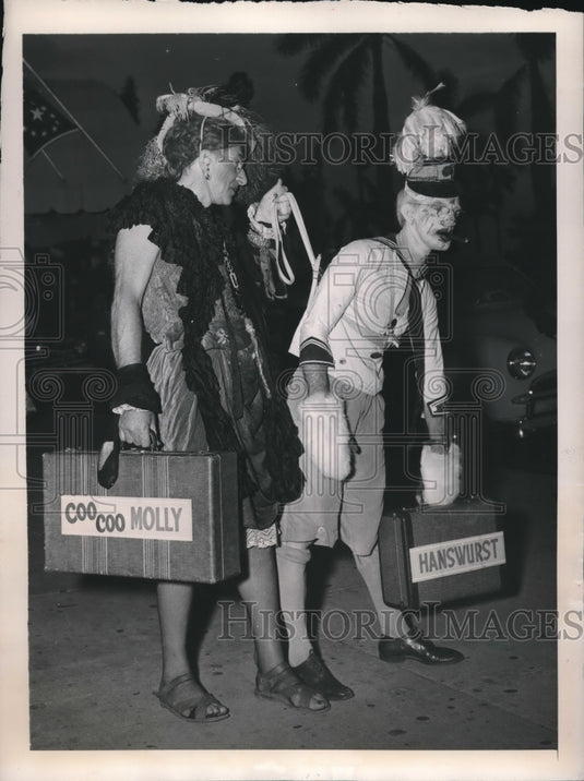 1948 Press Photo Legionnaires John Broad and Clifford Baldwin of West Haven,Conn - Historic Images