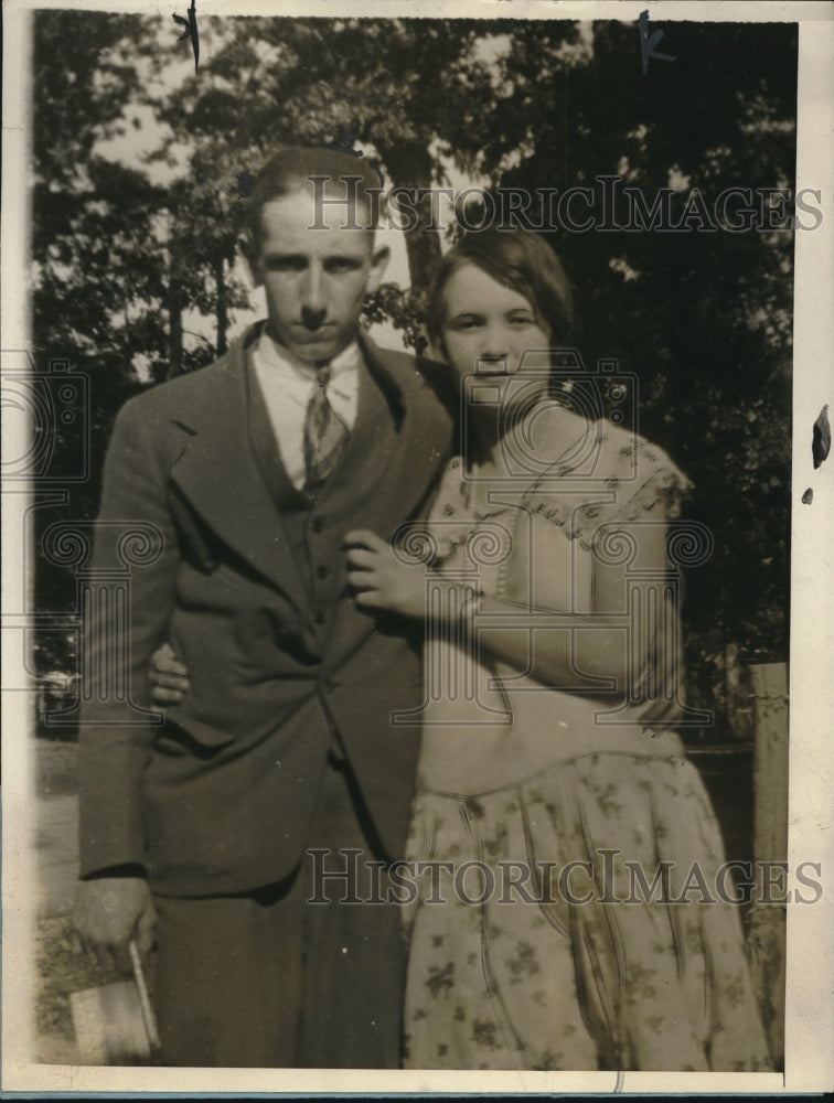 1927 Press Photo Katherine Conning Arrested for Smuggling Saws in Jail Bofriend - Historic Images