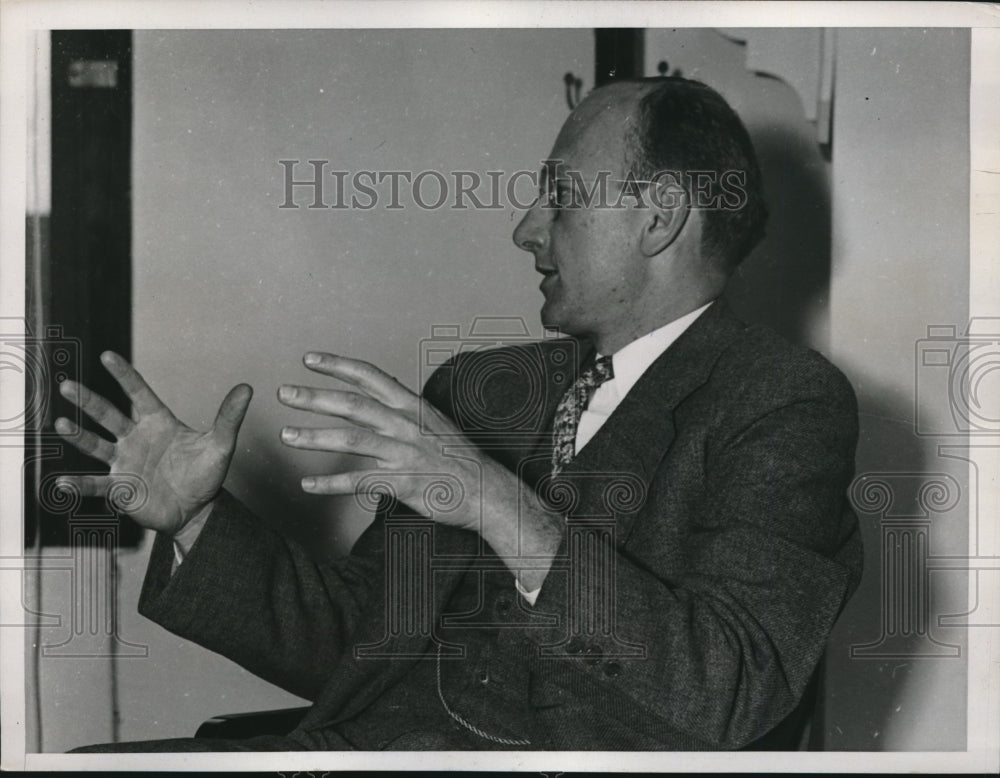 1938 Press Photo David Lillenthal TVA Director Asked Arthur Morgan To Resign - Historic Images