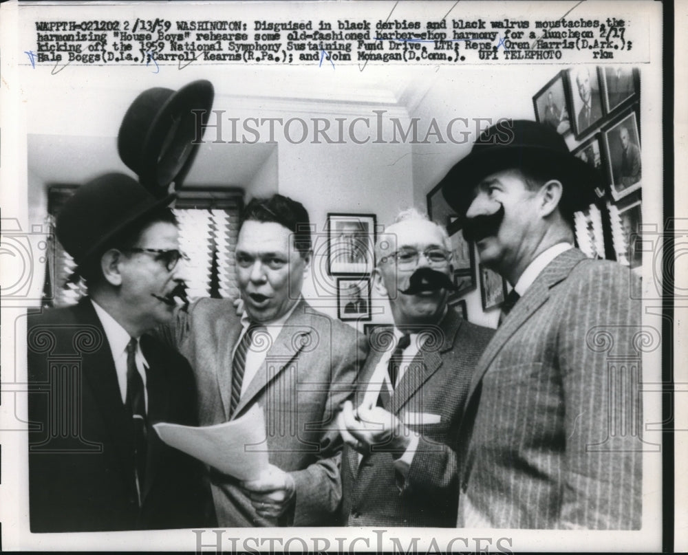 1959 Press Photo &quot;House Boys&quot; Barber Shop Quartet - Historic Images