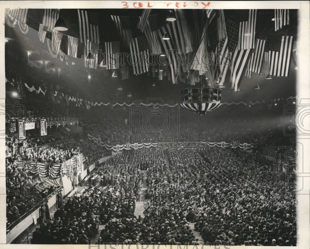 1932 Press Photo Huge Crowd At Madison Square Garden For Coolidge GOP Speech-Historic Images