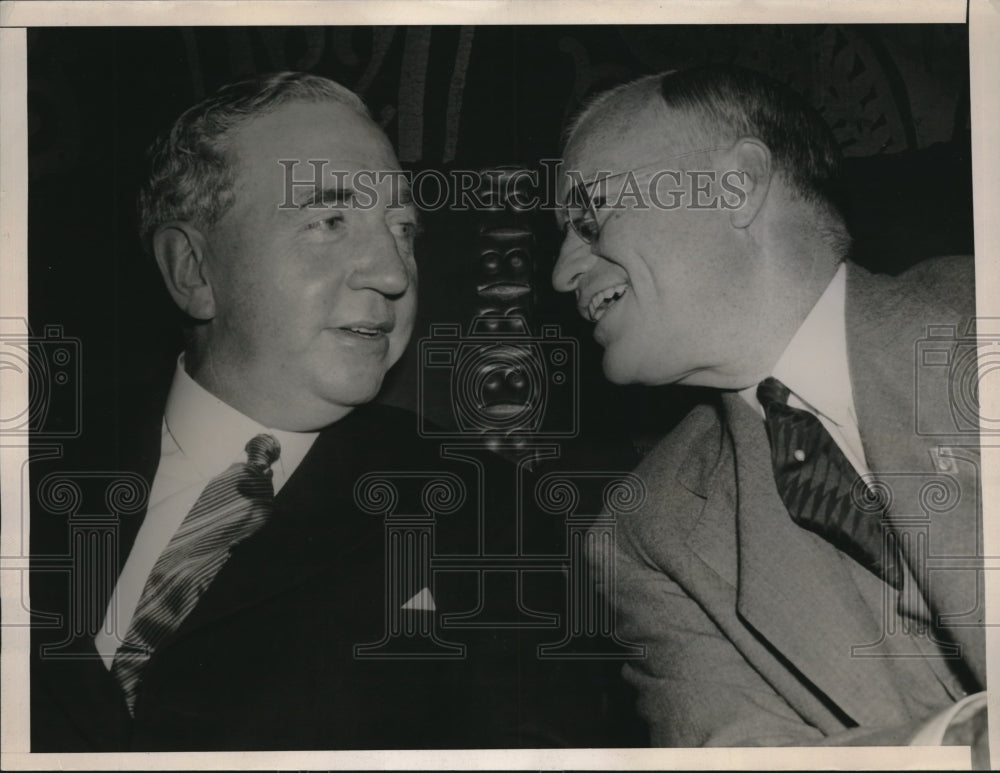 1938 Press Photo Viscount Leverhulme And George Davis At Management Congress-Historic Images