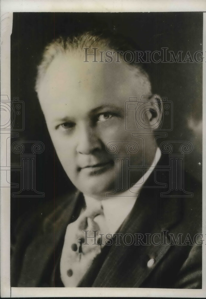 1931 Press Photo William Harris Kiwanis International Vice President - Historic Images