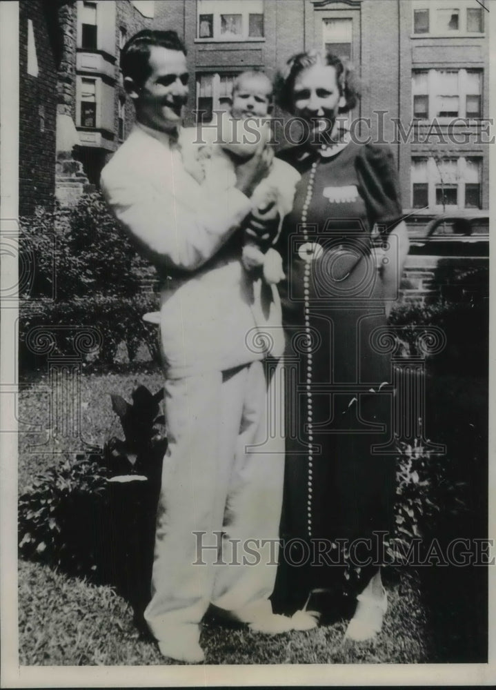 1937 Press Photo Herman &amp; Dorothy Lucas &amp; Daughter Diane Carol Kidnapped-Historic Images