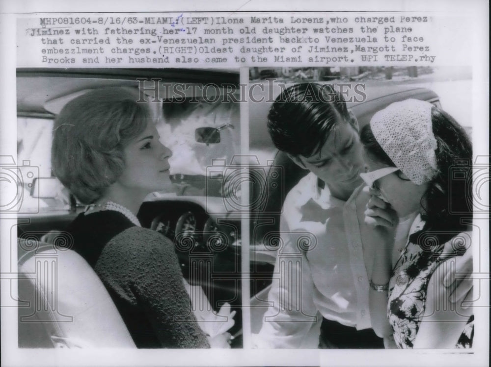 1963 Press Photo Illona Marita with her daughter and husband. - nec27645 - Historic Images