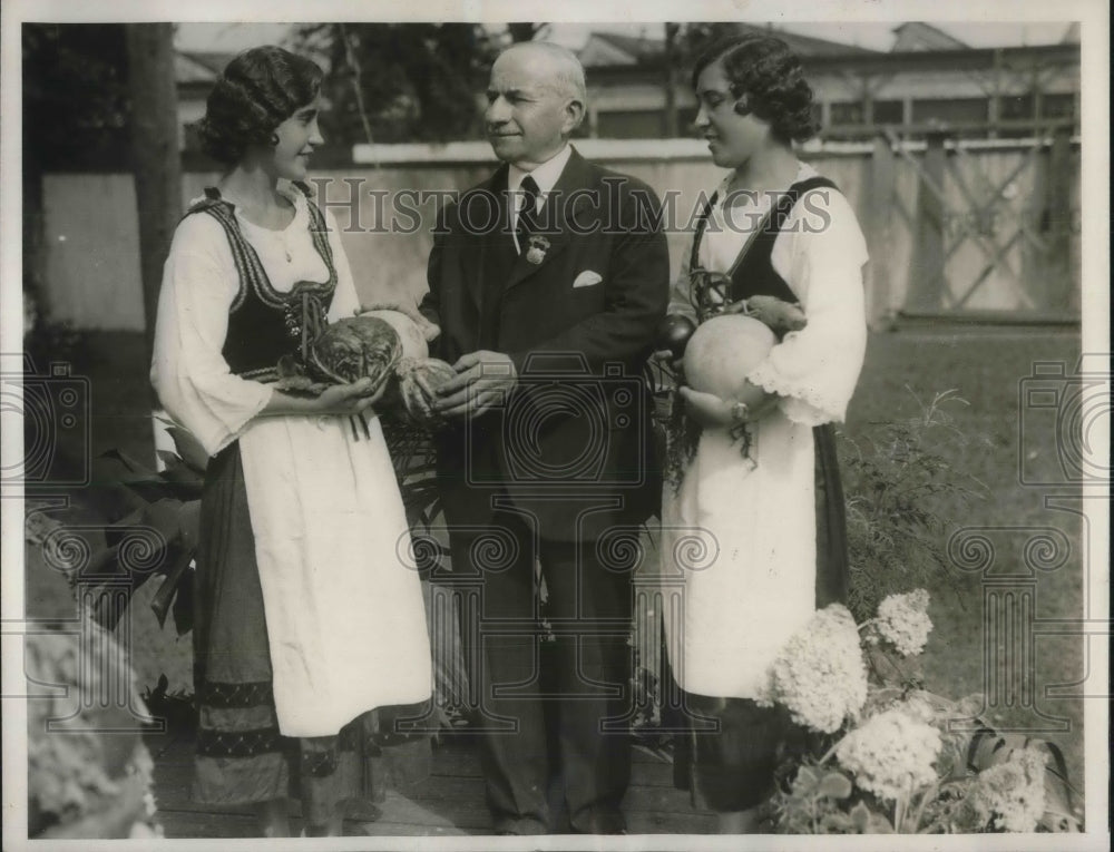 1932 Press Photo Christian Pfeffer Julio Hammer &amp; Kathleen Hammer-Historic Images