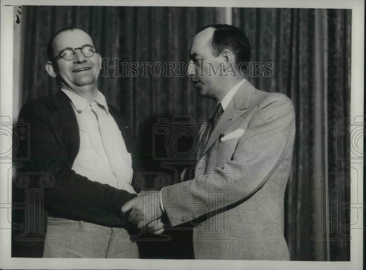 1934 Press Photo After oil millionaire's rescue from kidnappers - Historic Images