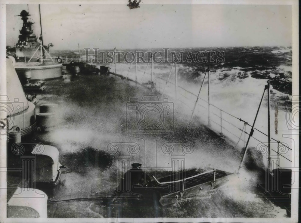 1937 Scene from the deck of the HSS Royal Sovereign - Historic Images