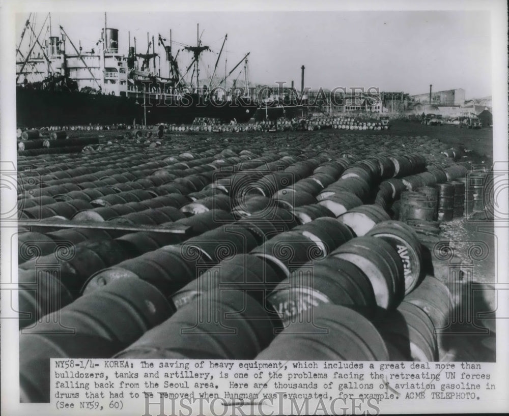 Gallons of aviation gasoline that need to be removed-Historic Images