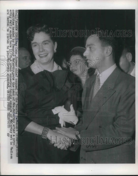 1954 Press Photo Former Chief Counsel of the Senate Senator McCarthy - Historic Images