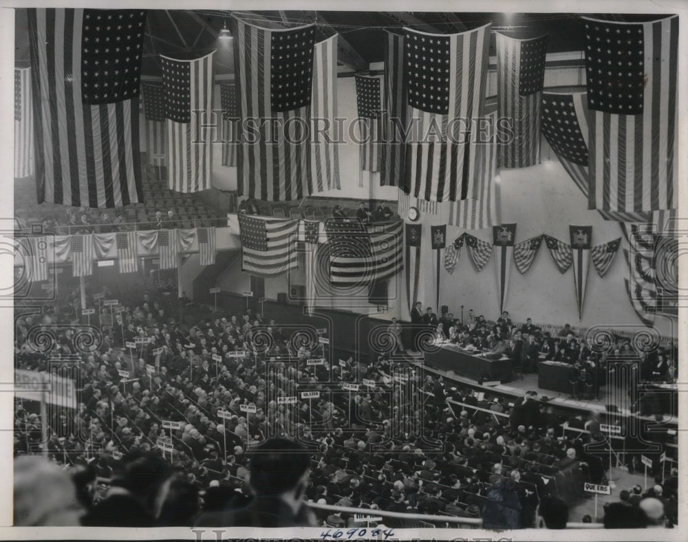 1938 Press Photo Congressman Bruce Barton gave keynote speech at convention - Historic Images