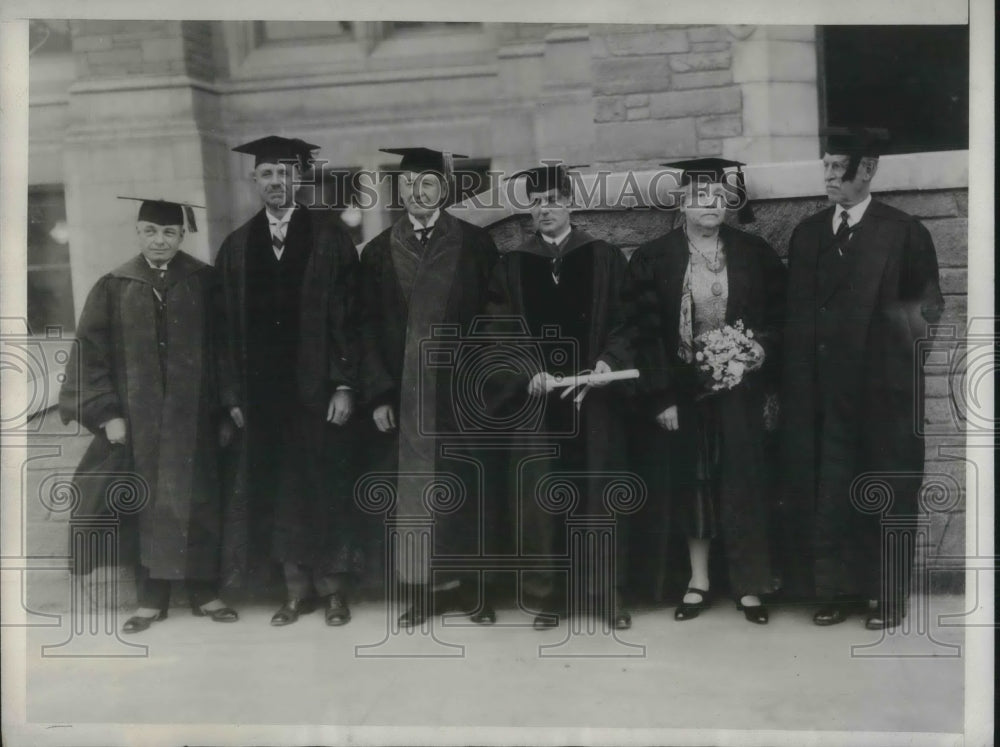 1929 Press Photo Scene from the founders day celebration at Temple University - Historic Images
